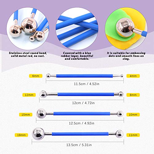 Swpeet 36Pcs Green Clay Extruder Gun Fondant Sugar Paste Extruder Clay Cake Sculpture Gun, Ball Stylus Dotting Tool with Plastic Scraper, Cake Decorating Supplies Modeling Tool - color: Green