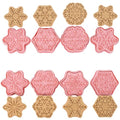 Snowflake Shaped Cookie Stamps Set Christmas Baking Plastic 8Pcs