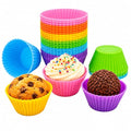Mini Silicone Muffin Cups & Cupcake Liners 2 in, Round, 24 Count