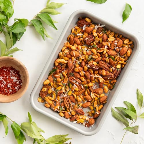 Nordic Ware Brilliant™, Nonstick made without PFAS or PTFE for safe cooking; Reinforced steel rim prevents warping; Includes Half Sheet, Quarter Sheet, and Eighth Sht, 3pc Baking Set (Pack of 3) - style: 3pc Baking Sheet Set (Pack of 3)