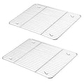 P&P CHEF 15.3" x 11.25" Cooling Baking Wire Racks Pack of 2, Silver - color: Silver, size: 15.3" x 11.25"
