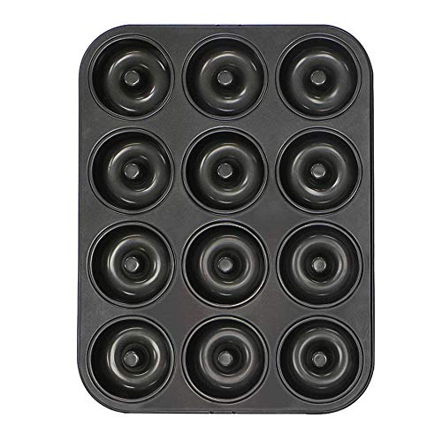 Webake Donut Pan Non-stick Mini Donut Tray Heavy Gauge 2.8 Inch Doughnut Pans for Baking 12-Cavity - size: 2.8 Inch Donut (Pack of 1)