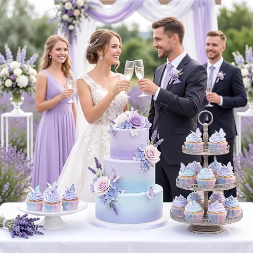 300PCS Gradient Cupcake Liners Blue Pink Ombre Paper Baking Cups Mermaid Themed Muffin Cupcake Wrappers for Bridal Shower Wedding Baby Shower Gender Reveal Birthday Party Cake Decor - style: 300 Counts