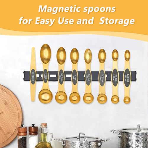 Magnetic Measuring Cups & Spoons Set for Cooking, 15pcs