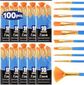 ESRICH 100PCS Paint Brushes, Paint Brush for Acrylic Painting - size: 100p