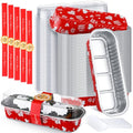 Tioncy 100 Pcs Mini Loaf Pans with Lids Spoons, Heart - style: Heart