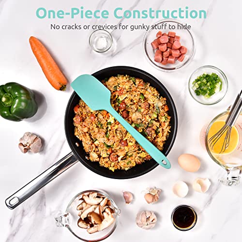 U-Taste Silicone Large Spatula, 600ºF High Temp Scraper, 11.38in, Aqua Sky - color: Aqua Sky, size: 11.38 in (large spatula)
