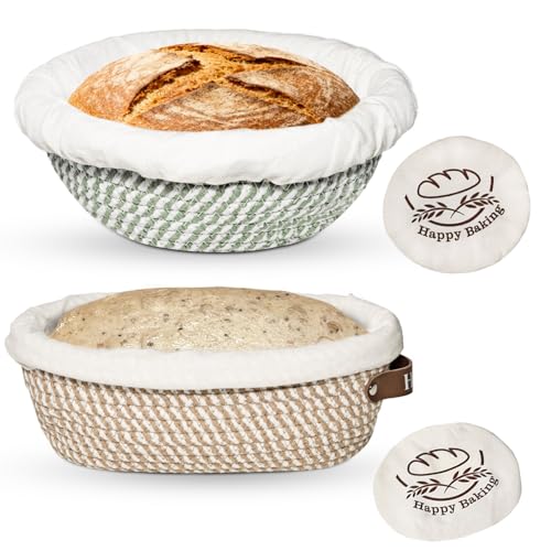 Sourdough Banneton Bread Proofing Basket for Sourdough Bread Proofing - color: A3-Green/Brown