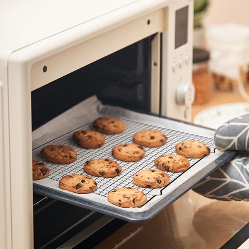Haploon 6 Pack Cooling Racks 16x10 Inch Black Nonstick Wire Baking Rack Set