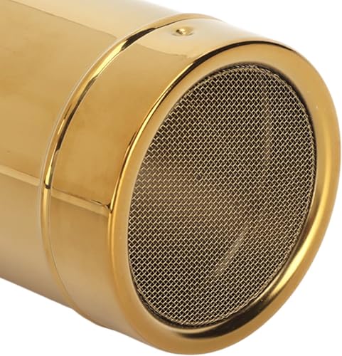Stainless Steel Powder Shaker, Gold Dredge Shaker Dispenser Fine Mesh Lid