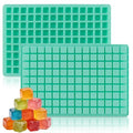 2Pack Square Silicone Candy Molds,126- Cavity Non-Stick Mini Gummy Mold for Caramel,Hard Candy,Ice Cube,Chocolate,Ganache - size: 126-Cavity 2Pack