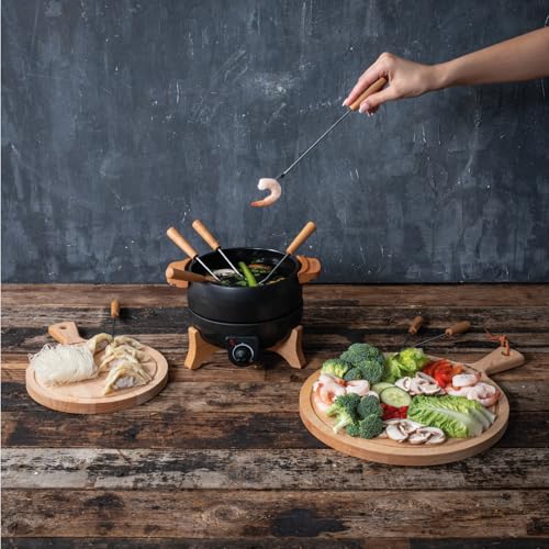BOSKA Electric Fondue Set Party - 2.4 Quart, Adjustable Temperature Control - style: Party