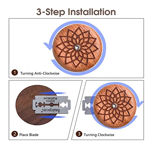 TEONEI Bread Lame Blades Scoring Tool,Bread Scoring Knife,Bread Dough Cutter,Sourdough Scoring Blade,with Replaceable 5 Cutters for Baking Cooking
