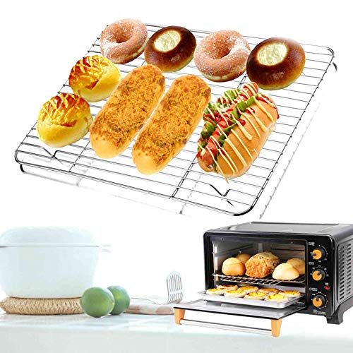 TeamFar Cooling Rack, 15"/11" Stainless Steel Wire Baking Rack, 2PCS - size: 15.3’’*11.1’’+11.7’’*9’’