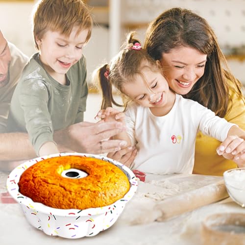 saphe Silicone Cake Pan, Silicone Cake Molds, Bakeware Non Stick 10 Inch Pan for Jello,Gelatin, Round Baking Molds for chsescake (1)
