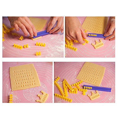 Cookie Stamps, Numbers Alphabet Stamps for Cookie Chocolate, 72 PCS