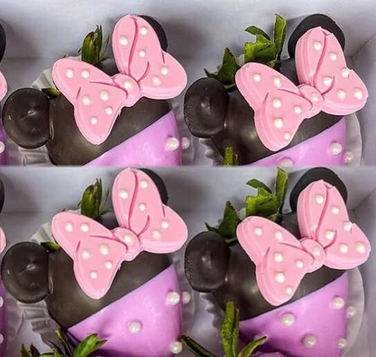 Bow Silicone Mold,2 Pack Bows Chocolate Fondant Molds Sugar Candy Cake Pop Bow Cartoon Butterfly Tie Craft Molds DIY Birthday Party Cake Decorating - color: Bow Mold