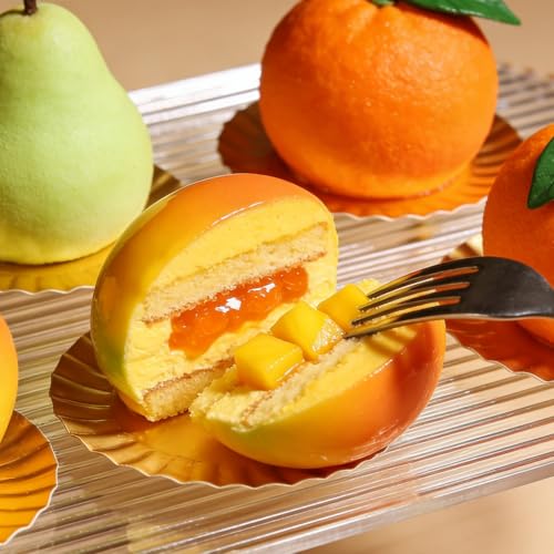 2Pack Mango Shape Cake Mold - Fruit Pudding Mango Silicone Molds for Baking - color: 8-Cavity Mango
