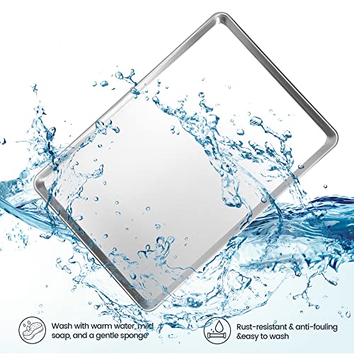 12 Pack Full Size Aluminum Baking Sheet Pan, 26 x 18 in - size: 12-pack Solid Full Size (26"×18")