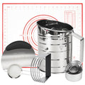 Baking Tool Kit: pastry cutter, flour sifter for baking, Bone-Shaped Biscuit Cutters, Dough Scraper,Baking Mat & Fine Mesh Strainer,Perfect for Making Cookies, Donuts & Pastries in Your Kitchen