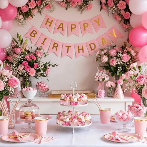 Mini Cupcake Liners,600PCS Pink Floral Baking Cups Mini Size Greaseproof Cherry Blossom Muffin Wrapper Chocolate Cups for Bridal Baby Shower Wedding Princess Themed Birthday Tea Party Decor - style: Style B