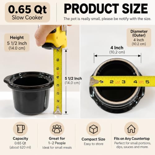 0.65 qt slow cooker warmer, fondue pot set,chocolate melting pot