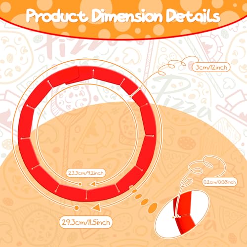 Adjustable Silicone Pie Crust Shield, Reusable for Baking - color: Red
