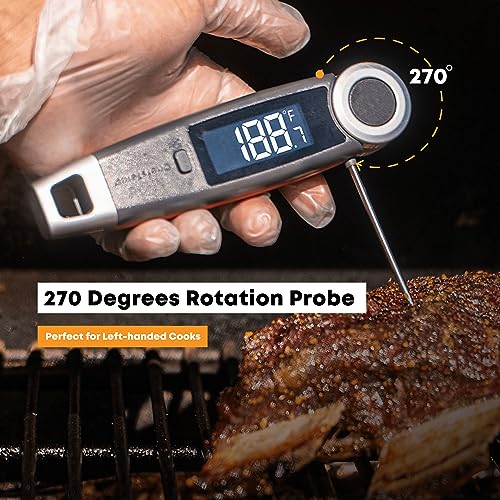 Finaltouch X10 Instant Read Digital Meat Thermometer NSF Certified - color: Royal Navy