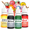 Food Coloring Liquid - 4 Bright Colors Food Dye, 0.35 Fl oz - size: 0.35 Fl Oz (Pack of 4)