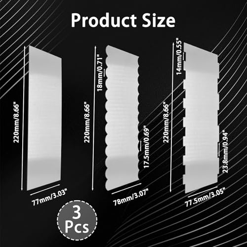 9 Inch Cake Scraper Smoother, Cake Decorating Tools for Buttercream