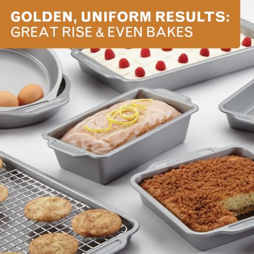 Farberware Nonstick Bakeware Set with Cooling Rack for Baking, 10-Piece - size: 10-Piece