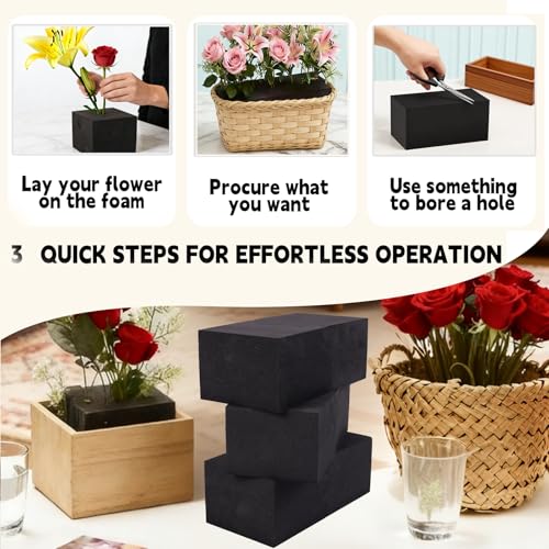 8 Piece Reusable Floral Foam Blocks, 7.8 x 3.5 x 2.4 Inch, Water Resistant, for Artificial Flower Arrangements, Outdoor Planters, Wedding Decor (8, 7.8 x 3.5 x 2.4) - size: 7.8 x 3.5 x 2.4