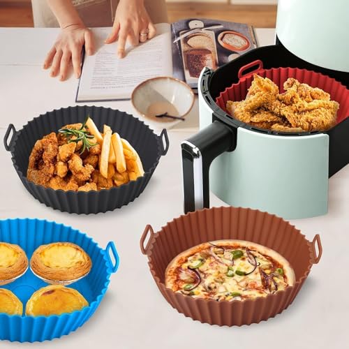 Square Liners 100 Count Food-Grade BPA Free Air Fryer Paper for 5 to 8 inch Oil-Free Fryers - Healthy Cooking I Heat Resistance Air Fryer, Baking, Roasting Microwave (Style D) - size: Style D