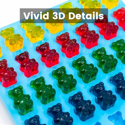 Large Gummy Bear Molds, Silicone Candy Molds, 3-Pack