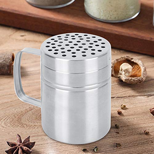 Joyzan Dredge Shaker, Stainless Steel Seasoning Bottle Metal Salt Dispenser
