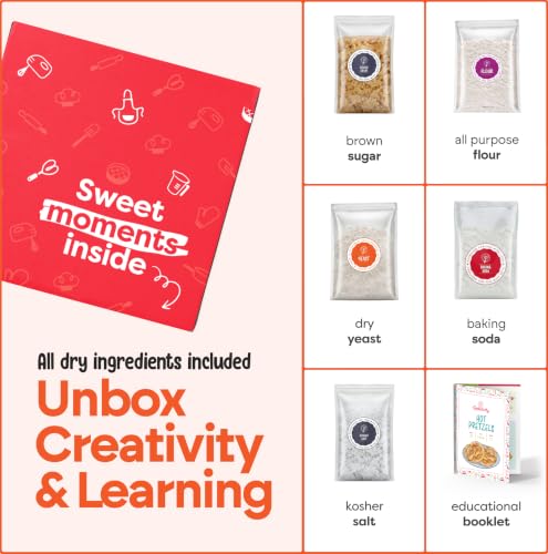 Baketivity Pretzel Kids Baking Kit with Pre-Measured Ingredients