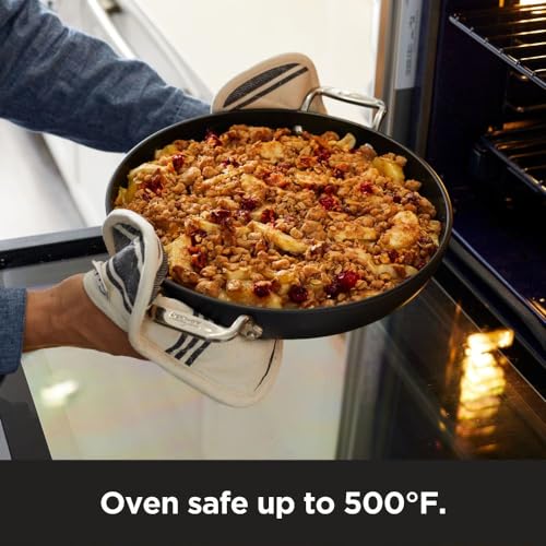 All-Clad HA1® Nonstick 12" Fry Pan with Lid, Induction Ready - size: 12" Fry Pan