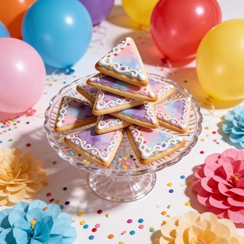 ZADE Triangle Cookie Cutters Set, 7PCS Stainless Steel Kitchen Baking Tools - color: Triangle