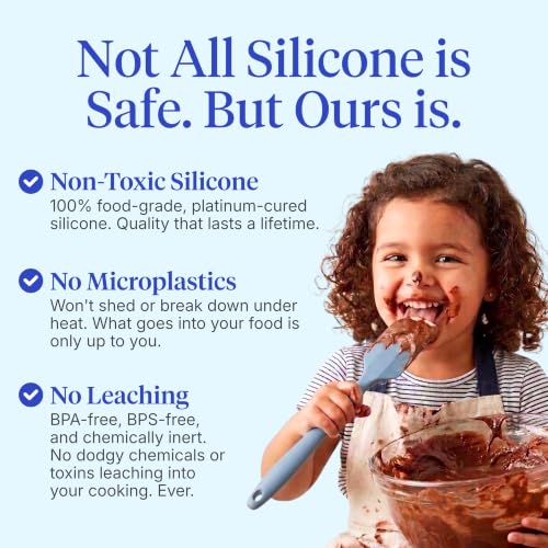 GIR Premium Silicone Seamless Spoonula – Ultimate, Slate - color: Slate, size: Ultimate - 11 IN