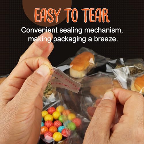 200Pcs Cookie Bags, Self Sealing Cellophane Bags 4x6 Inches, Resealable Treat Bags for Halloween, and Party Favors Bag. - color: 4x6 200Pcs