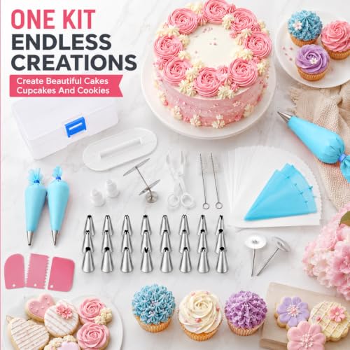 82 pcs Cake Decorating Kit,Baking Supplies Tools,