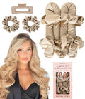 Original Satin Heatless Curls Overnight Curling Rod Set - color: ORIGINAL Oat