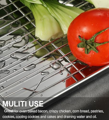 M MCIRCO Baking Sheet with Cooling Rack, Baking Mat Set, Set of 9 - size: 9pcs