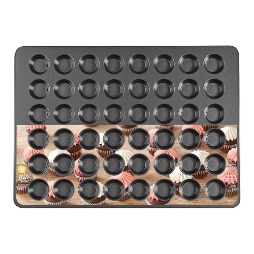 Wilton Perfect Results Non-Stick Mega Mini Muffin Pan, 48-Cup Cupcake Pan, Steel - size: Mini - 48 Cup