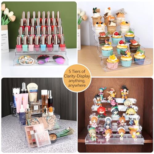 ELEGANTLIFE Spice Rack,No Tool Needed & No Pungent Acrylic Glue Self-derived Snap On Assembly Spice Shelf Pantry Kitchen Cabinet Organizer 10 in for Jars,Baking Supplies & Spice Bottles (5 Tier) - style: 5 Tier