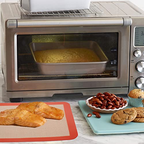 Square Silicone Baking Mats for 10 Inch Cake Pan, 9.65"Square Food Grade Silicone Mat for Baking Sheet for Cake/Pastry/Toast/Pie, Non-Stick Reusable Baking Mat for 10x10 Air Fryer/Cake Pan/Oven - size: 9.7"L x 9.7"W
