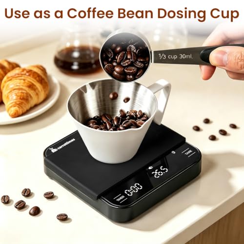 1 Pc Stainless Steel Espresso Shot Cup with Dual Scale, 3.4oz/100ml, White - color: 03_ White 1pc
