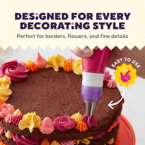 Wilton Master Cake Decorating Piping Tips Set, 55-Piece with Case - size: 55-piece