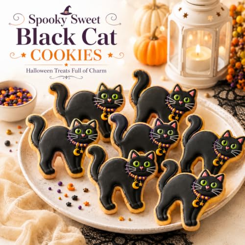 Large Halloween Black Cat Cookie Cutter, 2.83in Stainless Steel - color: silver 2