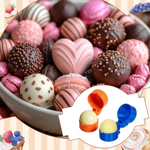 2 Pcs Round Cake Pop Mold Press Set, Circle Cake Pop - color: Round, size: Small
